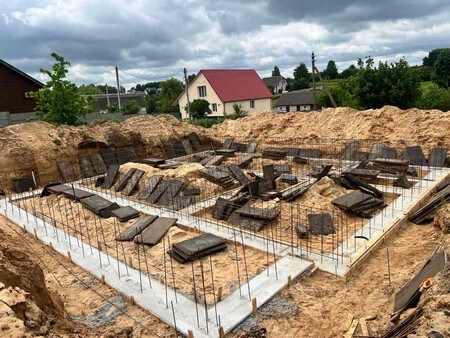 Строительство ленточного фундамента