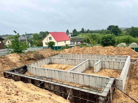 Строительство ленточного фундамента