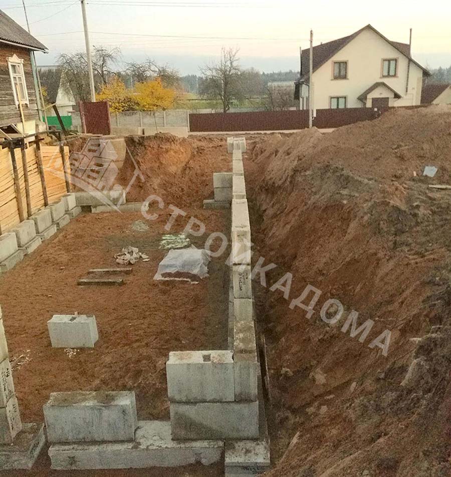 Строительство фундамента ФБС