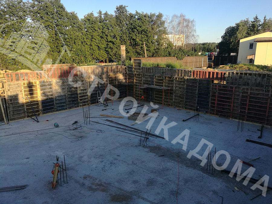 Строительство фундамента с подвалом